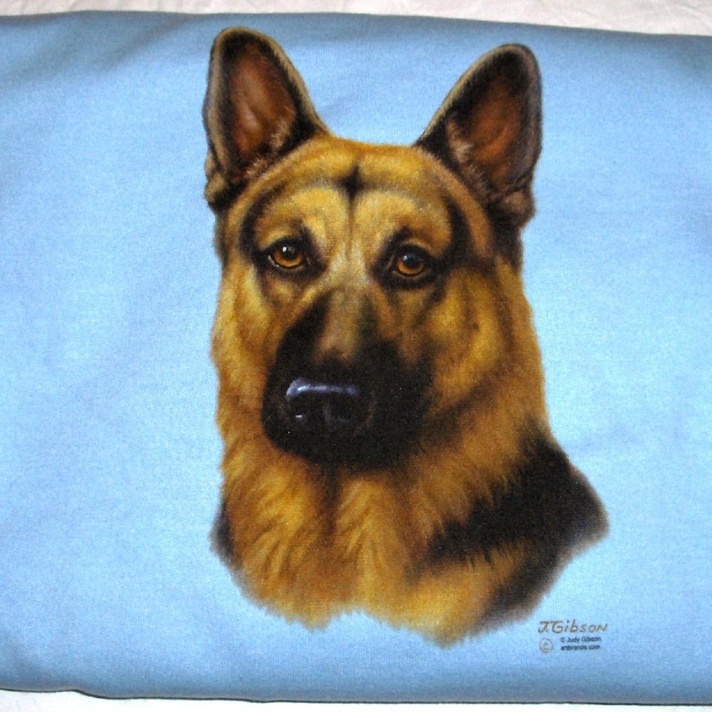 Lt Blue - German Shepherd Crew Neck Sweatshirt